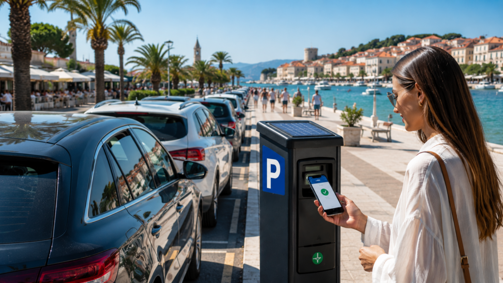 Digitales Parken in Tisno