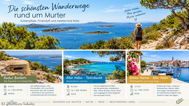 Die schönsten Wanderwege rund um Murter